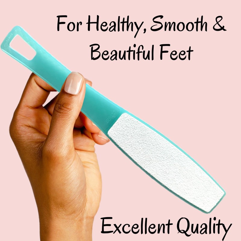 1 ALAZCO Double Sided Foot File Pumice Ergonomic Handle Scrubber