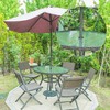 Bememo 2 Inch Patio Table Umbrella Hole Ring and Cap