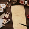Epakh 2 Pack Blank Paper Scrolls Wrapped on Wood Rod