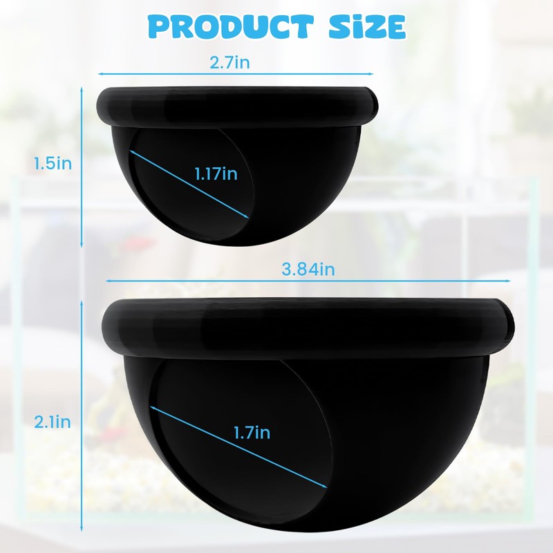 2 Pcs Floating Betta Hide & Shrimp Cave – All-in-One