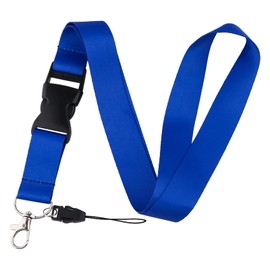 juanooo Cool Blue Key Lanyard for Men Women Teachers Staff Detachable Badge Keychian Lanyard for ID Badges Flat Neck Lanyard