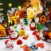 Bbiamsleep 40 Pcs Mini Christmas Figures Christmas Miniature Ornaments Mini