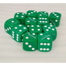 VTG 2 Fitzgerald's Casino Hotel Reno Nevada Green 1 1/4" Dice Set Of 2/ 1.25"