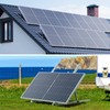 Callsun 41in Adjustable Solar Panel Mount Brackets with Foldable Tilt