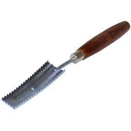 PRO FILSTAR Fish Scaler with Wooden Handle - Fish Scaler with Serrated Sawtooth - Fish Scraper - Kitchen Aid - Fish Scale Remover - Fish Scale Remover - Accessories for Removing Dandruff