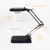 WYDDDARY 20X Magnifying Glass with Light and Stand 2-in-1 LED