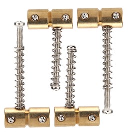 Eujgoov 4Pcs Bass String Saddle Brass Bridge Set Kit Pieza de Repuesto para bajo Eléctrico Gold
