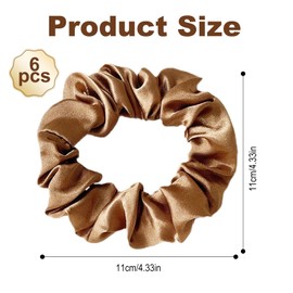 tiyiyok Haargummis für Damen, 6 Stück, Haargummis für Damen, leicht, weich und bequem, Frisur-Zubehör für Frauen und Mädchen