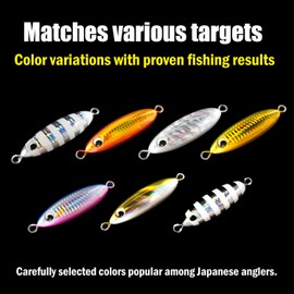Fat Slow Skip Jig A-Type Metal Jig 250g Silver Glow Stripe Lure Real Color Jig Jigging Slow Jigging Sea Perch Triggerfish Amberjack Fishing Gear BAKSTORM Bakstorm