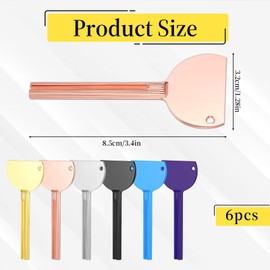 Tucnoeu 6 Stück Tubenausdrücker, Tubenaufroller, Tubenpresse, Toothpaste Squeezer für Zahnpasta, Handcreme, Schuhcreme, Haarfärbemittel, Pigmente(Bunt)