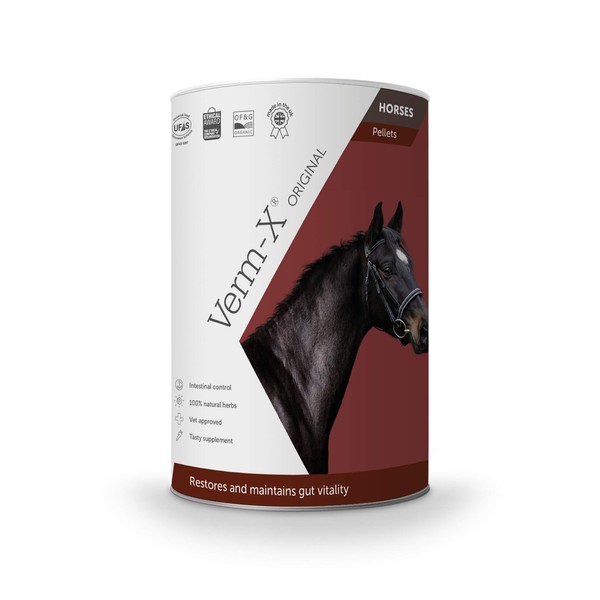 Verm-X All Natural Pellets for Horses and Ponies. Supports Intestinal Hygiene.