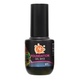 Mc Nails Gel Base Foundation, Base Gel Semipermanente, Uñas. Mc Nails Color Transparente