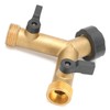 G3/4 Female Thread Connector Brass Ball Valve Hose 3‑Way Connector