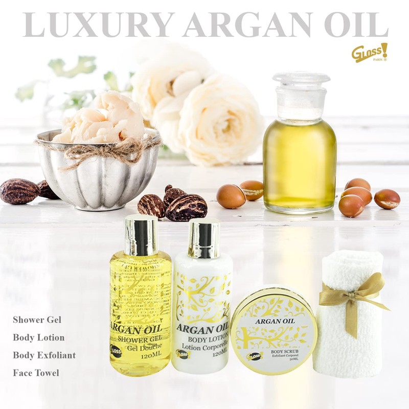 Gloss. Bath Metal Cage Argan Oil – Pack of 4 (1 Pack of 700 ml