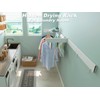SKIKEN Wall Mounted Hidden Clothes Drying Rack - Pull-Out Laundry