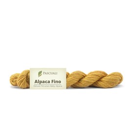50 g Pascuali Alpaca Fino Knitting Wool Made from 100% Alpaca Wool, Colour: Sun Yellow 32