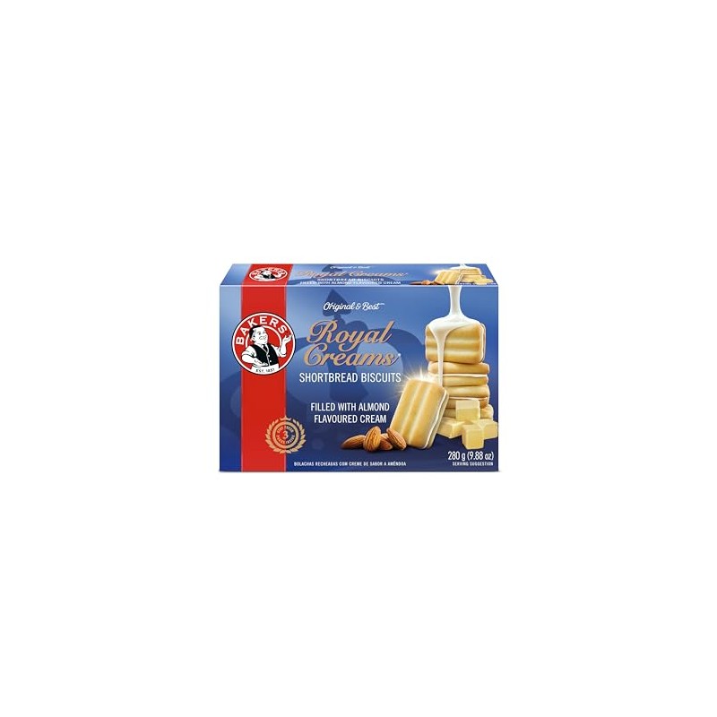 Bakers Royal Creams 280g/9.88oz | 2 Pack | Short Bread