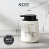 Enra Ceramic Soap Dispenser,12 oz Marble Lotion Dispenser Bathroom Liquid