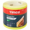TIMCO 60 Grit Sandpaper Roll - Yellow - 115mm x