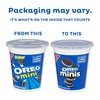 OREO Minis Chocolate Sandwich Cookies, 12 - 3.5 oz Snack