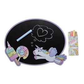 DUCKIEZ Childs Chalkboard with Chalk. Multiple Designs, Design Chosen at Random. Ideal Party Bag Filler, School Giveaway or Gift! (Unicorn, 1)