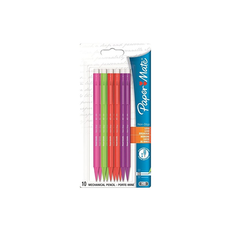 Papermate Non Stop Neon Mechanical Pencil - Assorted (Pack of