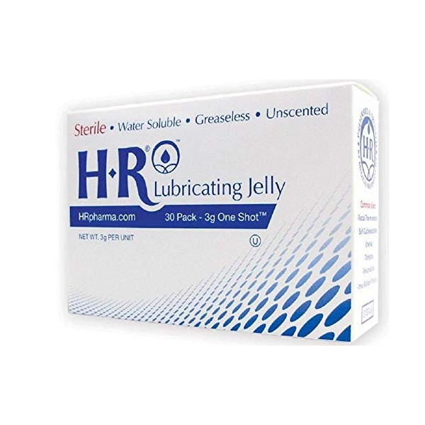 HR Lubricating Jelly-3g Oneshot CarePac (30 Individual Packets)