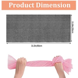 3pack African Net Sponge Bath - Beauty Skin Wash Towel, African Exfoliating Net, Bath Sponge Back Scrubber, Body Cleaning Spa Massage Bath Towel for Men & Women Shower (Black+Pink+Brown)