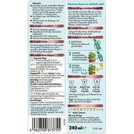 Substral Substral Naturen Meine Pflanzen Power Nahrung, veganer Bio Universal Flüssigdünger, pumpen, gießen, fertig, 240ml, grün