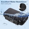 Portable Safe with Number Code, Security Box with Wire Rope,