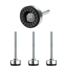 SPDYCESS 4 PCS Leveling Feet, M8×100mm×Ø35mm Heavy Duty Adjustable Foot Galvanised Furniture Feet Floor Protector for Furn iture, Appliances and Equipment