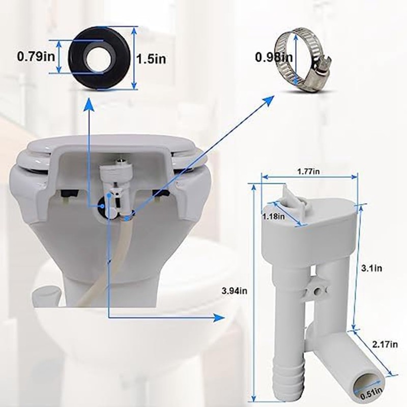 Aswalling Premium 385316906 Vacuum Breaker Kit, Leak-Proof, Compatible with Sealand