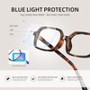 kunchu Blue Light Glasses for Woman, Small Square Fashion Computer