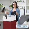HomeHacks 75L Rolling Laundry Basket with Wheels, Collapsible & Waterproof