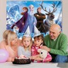 Large Winter Princess Banner, Happy Birthday Banner, Birthday Backdrop for