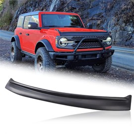 Hood Deflector Hood Protector Compatible with Ford Bronco 2/4 2024 2023 2022 2021 Matte Black Hood Protector Bug Deflector Stone Guard(Not for Bronco Sports)