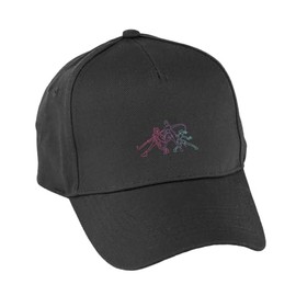 Hippowarehouse Demon Hunter Trio Girl Squad Edgy K-pop Graphic Premium Printed 5 Panel Baseball Cap hat OneSize Adults Black