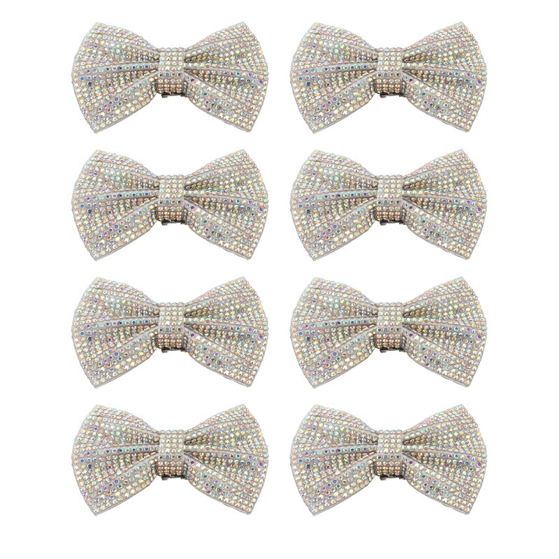 8pcs Bow Shoe Clips Detachable Bowknot Shoe Buckle Decorative Removable