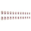 24 Pcs Valentine Medium Square Press on Nails Nails with