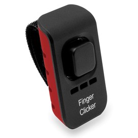 Educator Dog Training Finger Clicker with Audible Sound for Positive Reinforcement, Behavior and Obedience Pet Trainer, Red