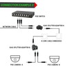 RJ45 Ethernet Splitter, 1 to 2 Ethernet Extender Connector Female