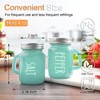 Turquoise Salt and Pepper Shakers Set - Teal Kitchen Decor