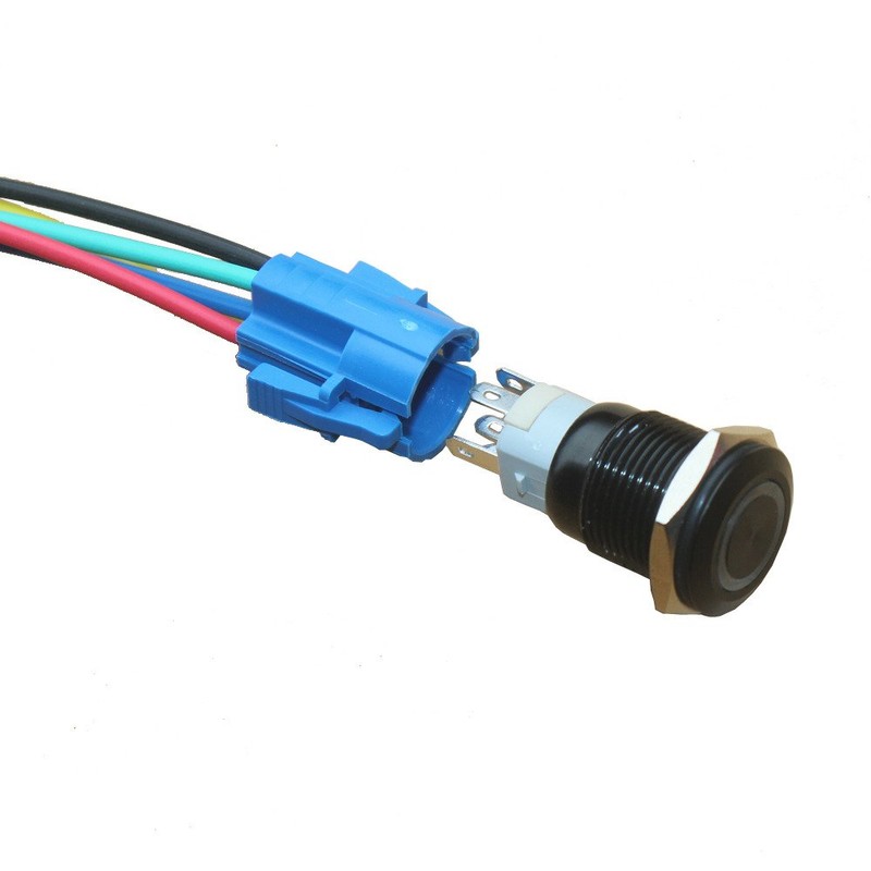 E Support 19mm 12V 3A Car Purple LED Light Angel