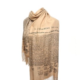 The Declaration of Independence Scarf/Shawl (Print on BOTH ends)