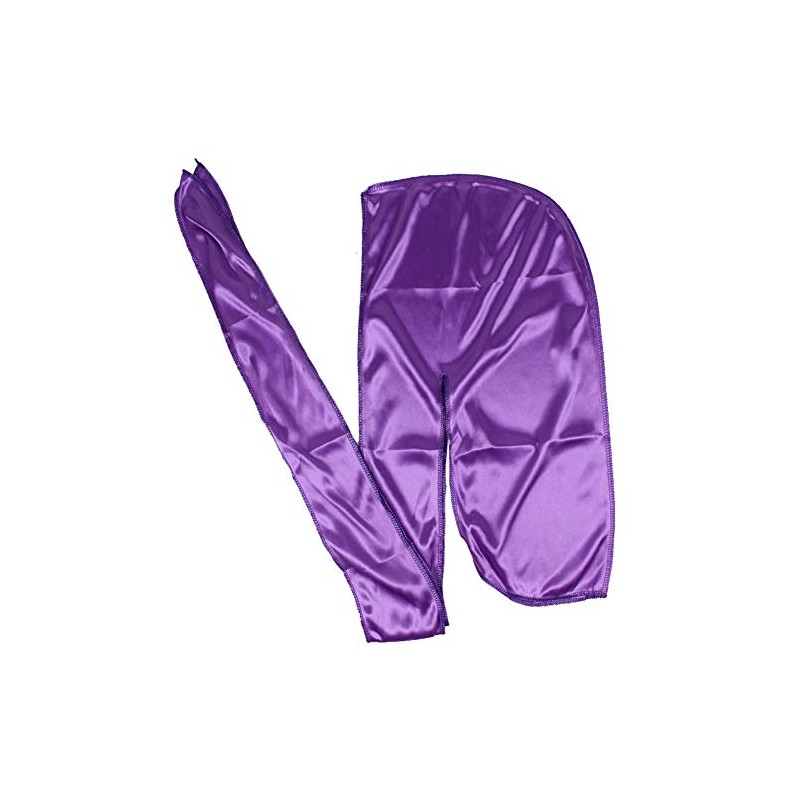 Men Silk Durag Long Straps Bandanas for Men Headwear Waves