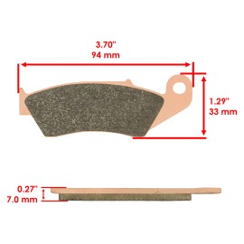 Caltric Brake Pads for Honda XR400 XR 400 Front Rear Brakes 1996-2004