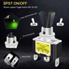 Twidec/3Pcs Rocker Lighted Toggle Switch 30A 12V DC SPST ON/Off