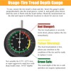 Tire Tread Depth Gauge&Brake Lining Gauge Set- Dial Tire Depth