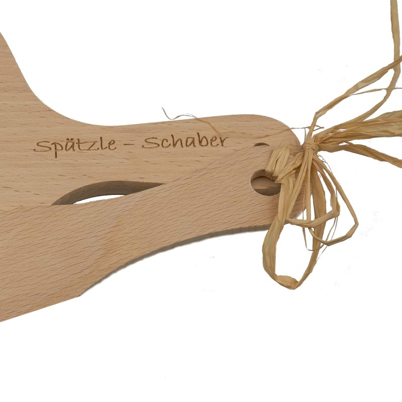 Albgenuss Spätzle Scraper Set: Real Wood Spätzle Board Made of