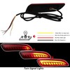 BINQIGOO LED Rear Bumper Reflector Light Compatible with Toyota Corolla